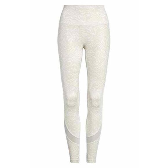 NEW Zella High Waist Studio Lite Print Leggings in Beige - Size L #NA647 - Picture 1 of 7